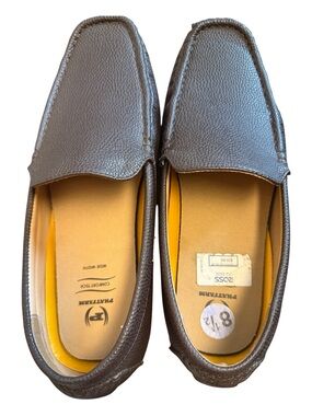 Phatfarm Slip-On Leather Loafers Unisex comfort Tech Driving shoes Wide W SZ 8.5
